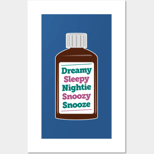 Dreamy Sleepy Nightie Snoozy Snooze Design Posters and Art